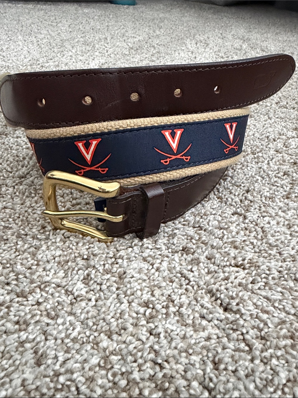 Vineyard Vines UVA Virginia Belt - Picture 5 of 13